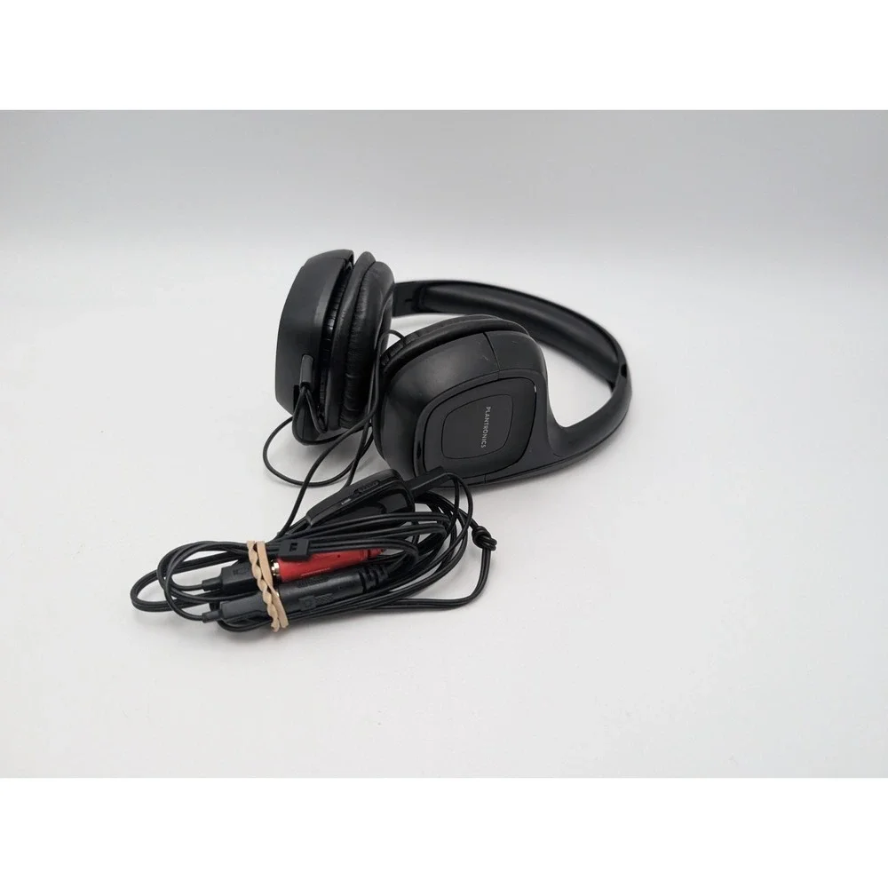Plantronics Headphone Audio C6.A355 Black Headband Headsets with Mic Aux‎